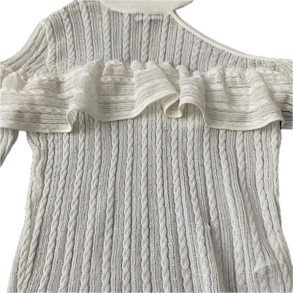 Self-Portrait One Shoulder Lace Ruffle Blouse - Picture 5 of 7